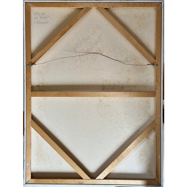 Contemporary Contemporary Oil Painting, Yellow Earth Tones, Ancient Inspired "Yellow Urn" For Sale - Image 3 of 8