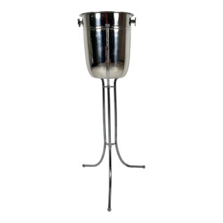 Mid 20th Century Champagne Bucket With Stand For Sale