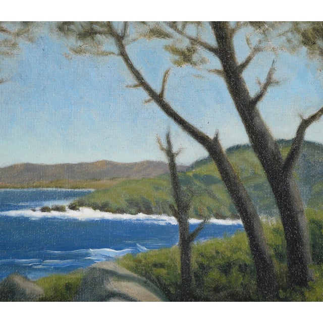 2000 - 2009 "Sunset Pt. Lobos, Ca" Coastal Landscape in Oil on Linen by Max Flandorfer For Sale - Image 5 of 12