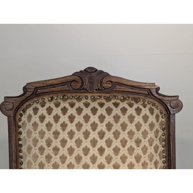 1920s Antique Louis XV Armchair with Springs, 1920s For Sale - Image 5 of 15