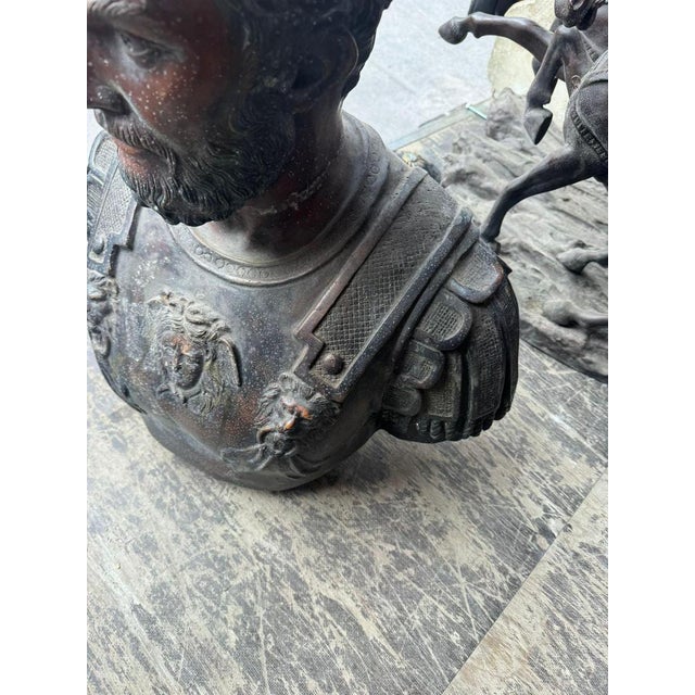 Large Roman Bronze Sculpture, 1950a For Sale - Image 3 of 9