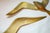 Gold 970s Mid-Century Modern Brass Flying Seagulls Wall Sculptures - Set of 3 For Sale - Image 8 of 12