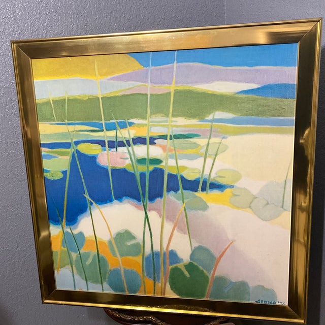 Photography 1970s Lily Pond in Summer Created by Japanese American Artist Tadashi Asoma For Sale - Image 7 of 9