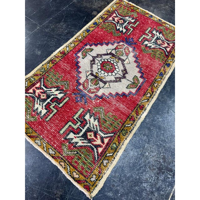 Early 21st Century Turkish Yastik Rug 1'8" x 3'2" For Sale - Image 5 of 5