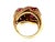 Italian 18k Yellow Gold Ruby Ring For Sale - Image 4 of 7