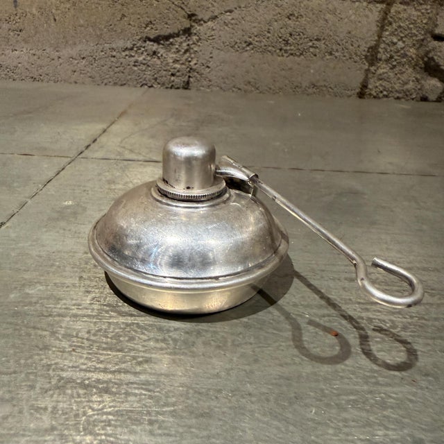 Art Deco Antique Vintage Silver-Plated Alcohol Spirit Burner For Sale - Image 3 of 10