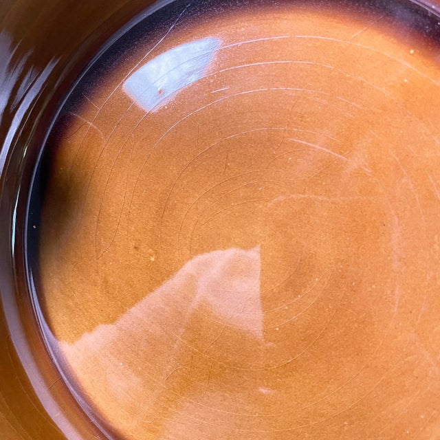 Mid-Century Modern Italian Brown Ceramic Tableware by F. Bettonica for Gabbianelli, 1970s, Set of 14 For Sale - Image 15 of 18