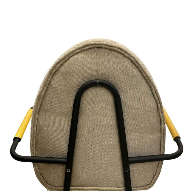 Vintage Metal Chairs by Jacques Hitier, 1950s, Set of 4 For Sale - Image 6 of 9