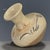 Vintage White Glazed Pottery Vase – Slip-Painted Floral Motif, Folk Style For Sale - Image 9 of 9
