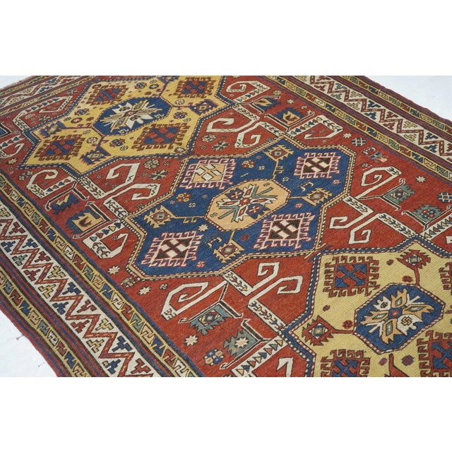 Late 18th Century Antique Sumak Rug 4'7'' x 7'9'' For Sale - Image 9 of 11