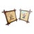 Mid 19th Century Lyman Byxbe “Columbine” and “Wild Rose” Prints in Criss Cross Corner Frames - Set of 2 For Sale