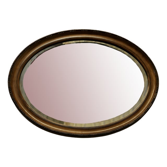 Scumble Finish Oval Mirror, 1890s For Sale