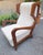 Wood Armchairs Wooden Ears Model in White Boucle by Gio Ponti for Manifattura Artigianale Italiana, 1990s, Set of 2 For Sale - Image 7 of 14
