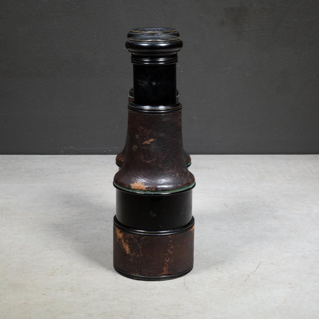 Late 19th Century 19th C. Lemaire Fabt Paris Expandable Leather Wrapped Binoculars c.1880 For Sale - Image 5 of 9