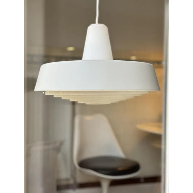 Metal Gray Midpoint Pendant No 16578 from Louis Poulsen, 1970s For Sale - Image 7 of 7