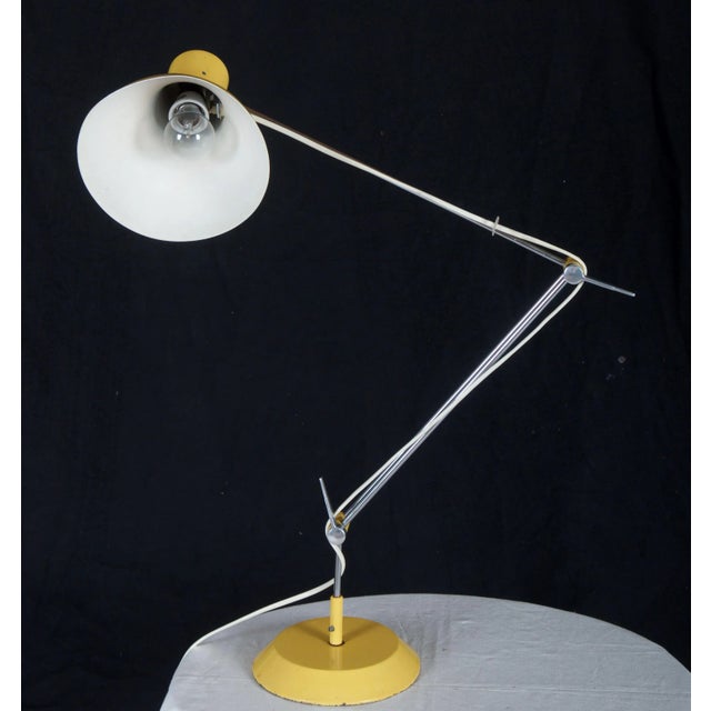 1970s Czech Yellow Table Lamp by Josef Hurka for Napako, 1970s For Sale - Image 5 of 8