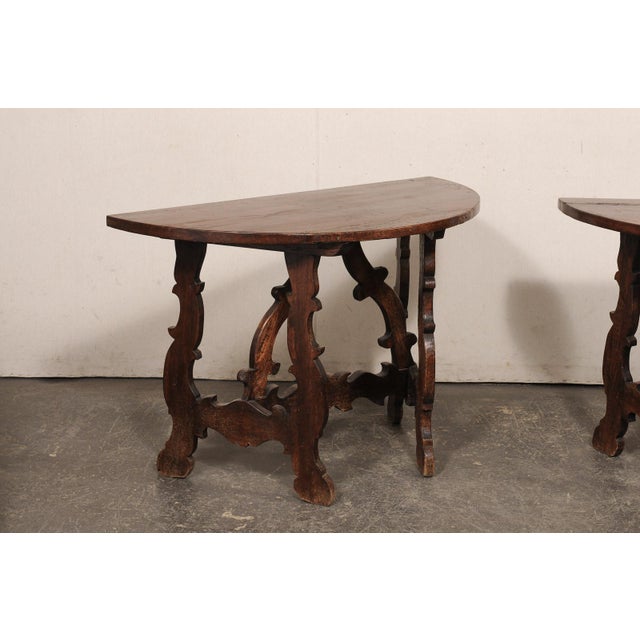 19th Century 19th Century Italian Lyre Leg Consoles (Or Center Table) For Sale - Image 5 of 13