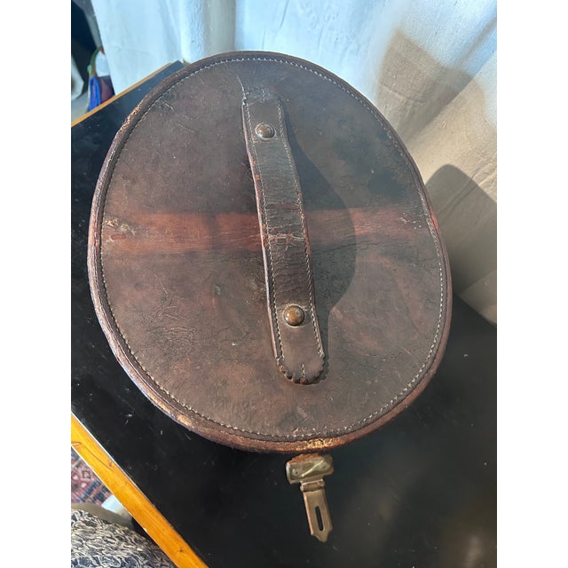 Antique Victorian Beaver and Silk Top Hat in Original Leather Case For Sale In Baltimore - Image 6 of 10