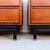 Wood 1960s Restored American of Martinsville Walnut & Brass Two Drawer Commodes / Nightstands For Sale - Image 7 of 15