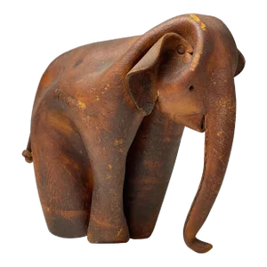 1960's Vintage Leather Deru Elephant