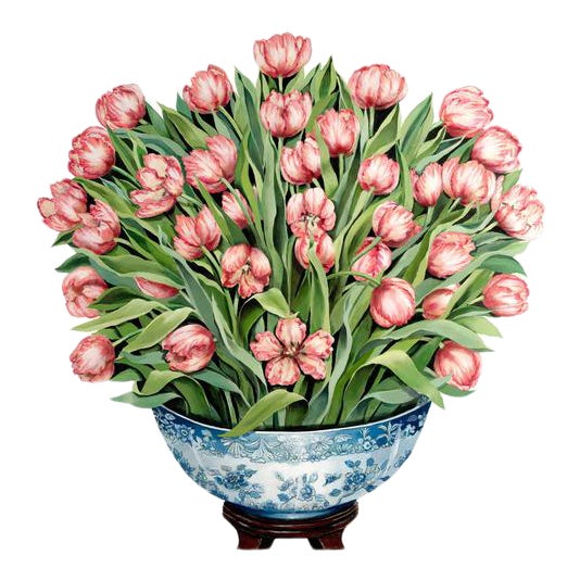 Parrot Tulips Fire Screen For Sale