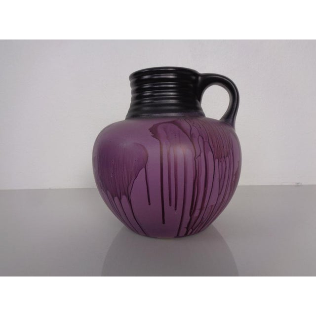 Purple ES Ceramic Vase from Emons & Söhne, Germany, 1970s For Sale - Image 3 of 17