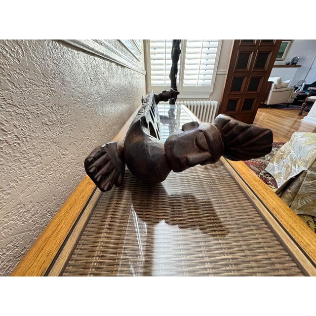 Antique Carved Congkak Unique Large Mancala For Sale - Image 9 of 9