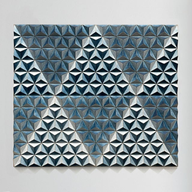 Sebastian Welzel, Gis-7 Topographie Blue Phtalo, Cardboard, Limited Edition 3 of 20 For Sale - Image 6 of 6