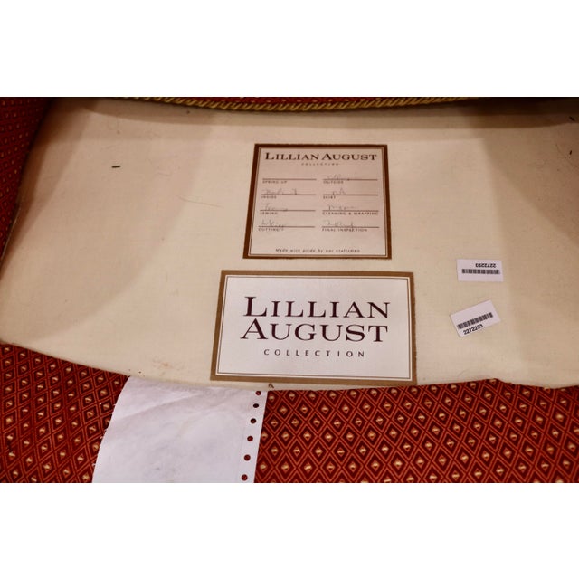 Vintage Lillian August Collection Button Tufted Arm Chair For Sale In Charlotte - Image 6 of 6