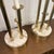 Pair of Colonial Premier Tall Brass and Marble Candelabra Style Table Lamps in the Style Tommi Parzinger For Sale - Image 4 of 12