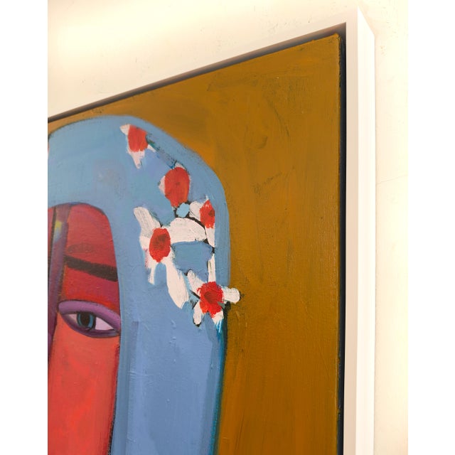Rebecca Jack "Flower Woman", Original Painting by Rebecca Jack For Sale - Image 4 of 5