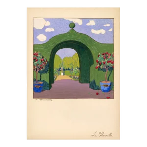 "La Charmille" Pochoir C. 1919