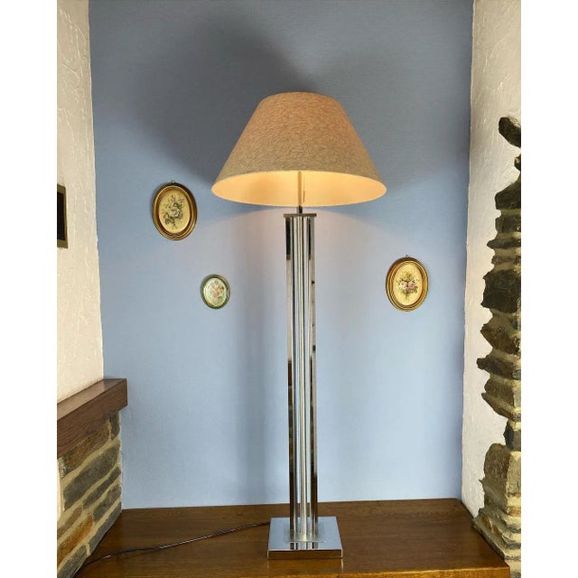 Beige Vintage Floor Lamp, 1970s For Sale - Image 8 of 8