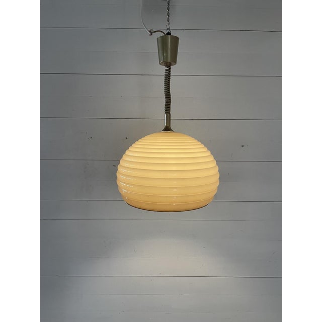 1960s Vintage Adjustable Hanging Lamp in Plastic from Meblo, 1960s For Sale - Image 5 of 8