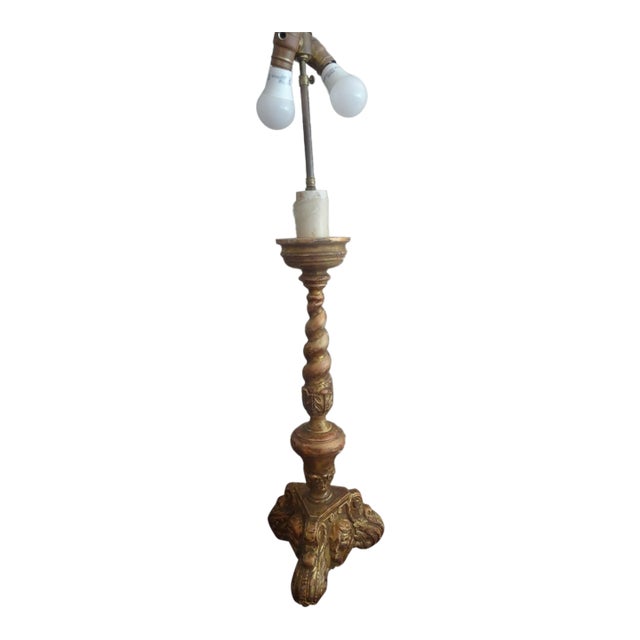 19th Century Alter Stick Lamp Attributed to Paul Ferrante For Sale