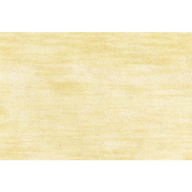 Contemporary Yellow Silk Hand Knotted Rug by Doris Leslie Blau For Sale - Image 4 of 6