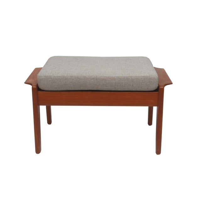 Vintage Ottoman in Teak by Arne Wahl Iversen for Komfort, 1965 For Sale - Image 10 of 10