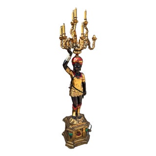 Nine-Light Floor Lamp in Venetian Moor Polychrome by Ignoto for Ignoto For Sale