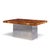 Brown Milo Baughman for Thayer Coggin Mid Century Burlwood and Chrome Dining Table With 2 Leaves For Sale - Image 8 of 13