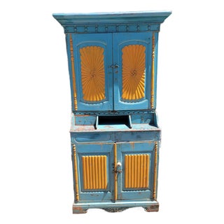 1970s Vintage Farmhouse Style Kitchen Cabinet For Sale