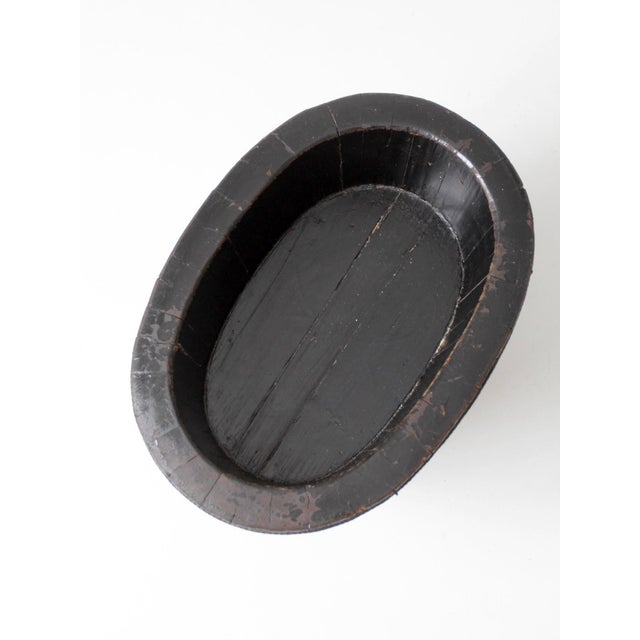 Antique Chinese Primitive Coopered Wood Basin For Sale - Image 11 of 14