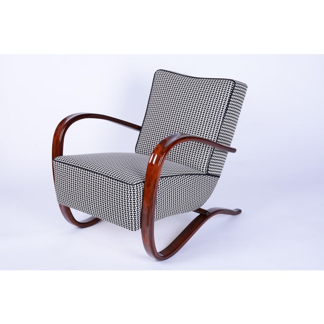 Art Deco H-269 Armchair by J. Halabala for Up Závody, Czech, 1930s For Sale - Image 12 of 12