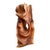 Vintage Abstract Carved Wood Sculpture For Sale