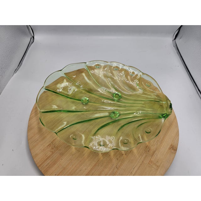 Glass plate, Hermanova Hut, Stölzle, 1940s-1950s, dimensions: height 3.6 cm, width 30.5 cm, depth 25.5 cm.