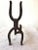 1950s 1950s Iron Horseshoe Andirons - A Pair For Sale - Image 5 of 10