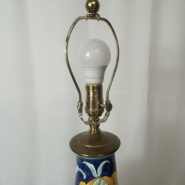 Vintage Italian Ceramic Table Lamp For Sale - Image 11 of 12