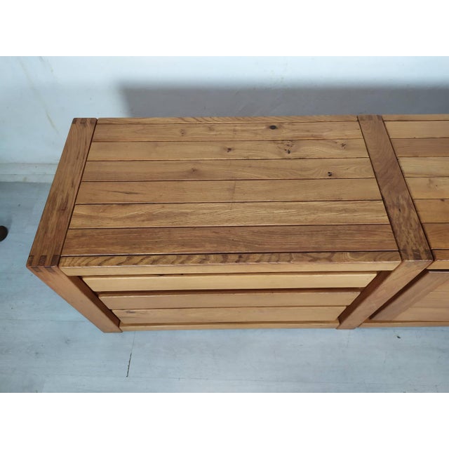 Vintage Elm Sideboard from Maison Regain, 1980s For Sale - Image 18 of 18