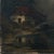 Victorian Antique Danish Dark Mountainous Landscape With Cabin and Lake, Oil on Canvas For Sale - Image 3 of 8