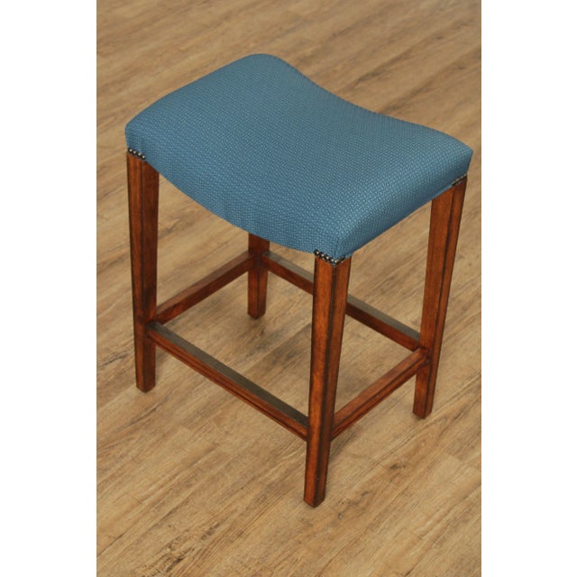 Blue Early 21st Century Frontgate Counter or Bar Stools - Set of 4 For Sale - Image 8 of 12