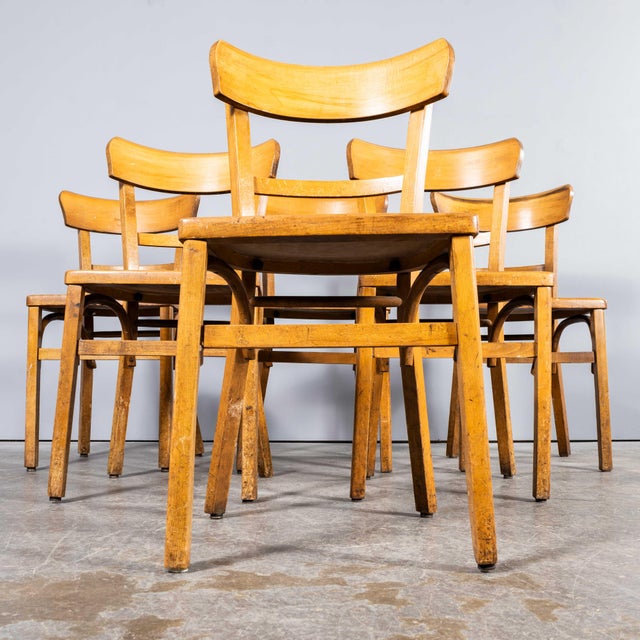 1950’s Standard Single Bar Back Farmhouse French Mixed Dining Chairs – Good Quantities Available. - Set Of Four. This...